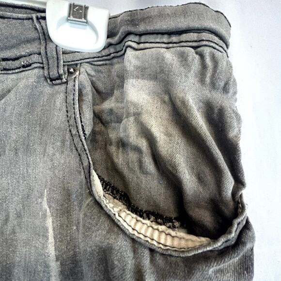 DISTRESSED MODERN CULTURE size 38x32 Men's Jeans Gray - Picture 10 of 15